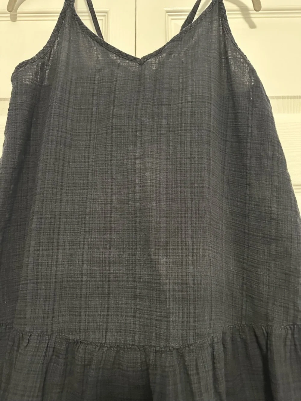 Rip Curl‎ Gauze Tie-back Ruffle Hem Swim Cover-up in Black Size XL VGUC